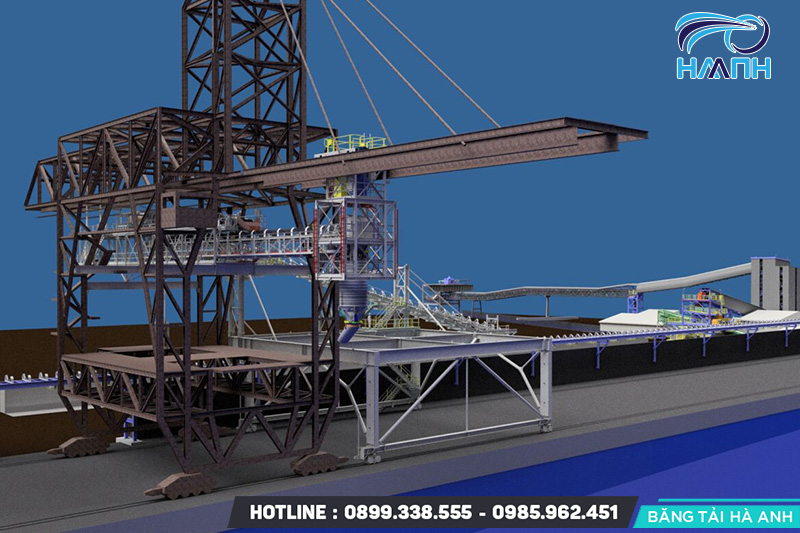 Thiết kế 3D Băng tải cầu cảng 