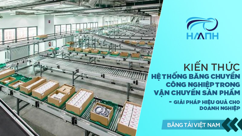 Hệ thống băng chuyền công nghiệp trong vận chuyển sản phẩm – Giải pháp hiệu quả cho doanh nghiệp